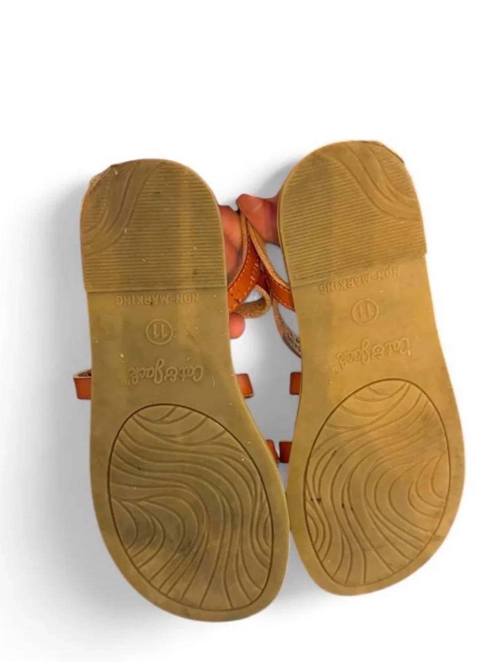 11 little girls brown strappy everyday sandals summer shoes